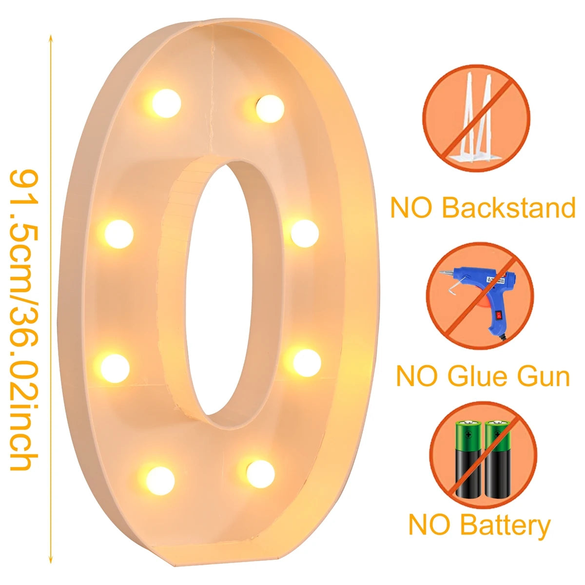 特大LEDライトフレーム 【アルファベット型】