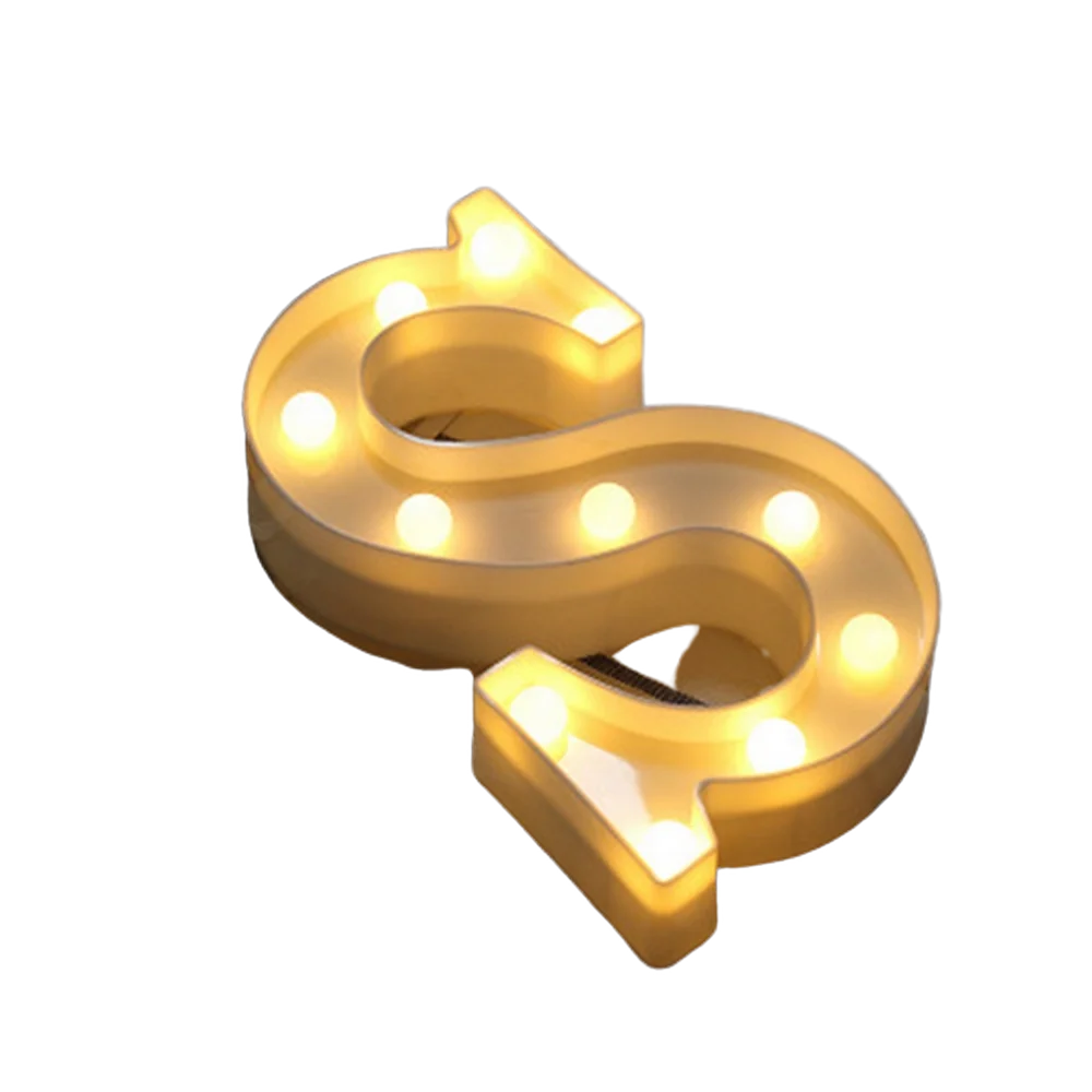 【LED装飾】LEDライト・デコレーションライト(ハート/アルファベット/数字)16cm/22cm プラスチック 電池式