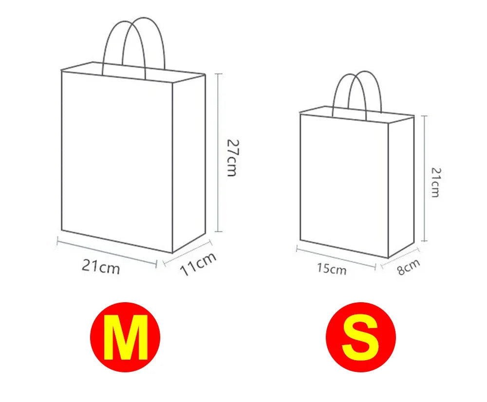 イベント・クリスマス装飾|クリスマス柄クラフト紙バッグセット(S/M)