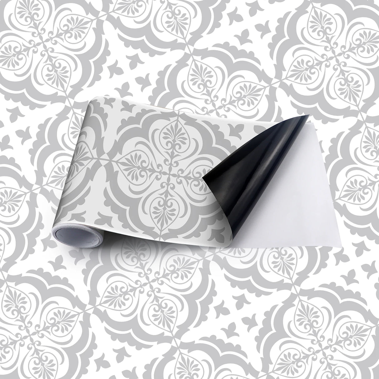 DIYフロアシート モダン柄タイル風パターンシート ステッカー 幅20cm x 300cm