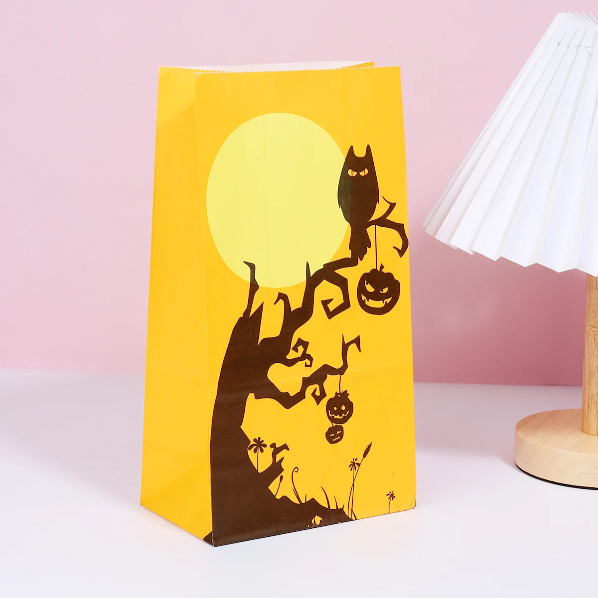 イベント・ハロウィングッズ|クラフト紙ギフトバッグ 12枚セット