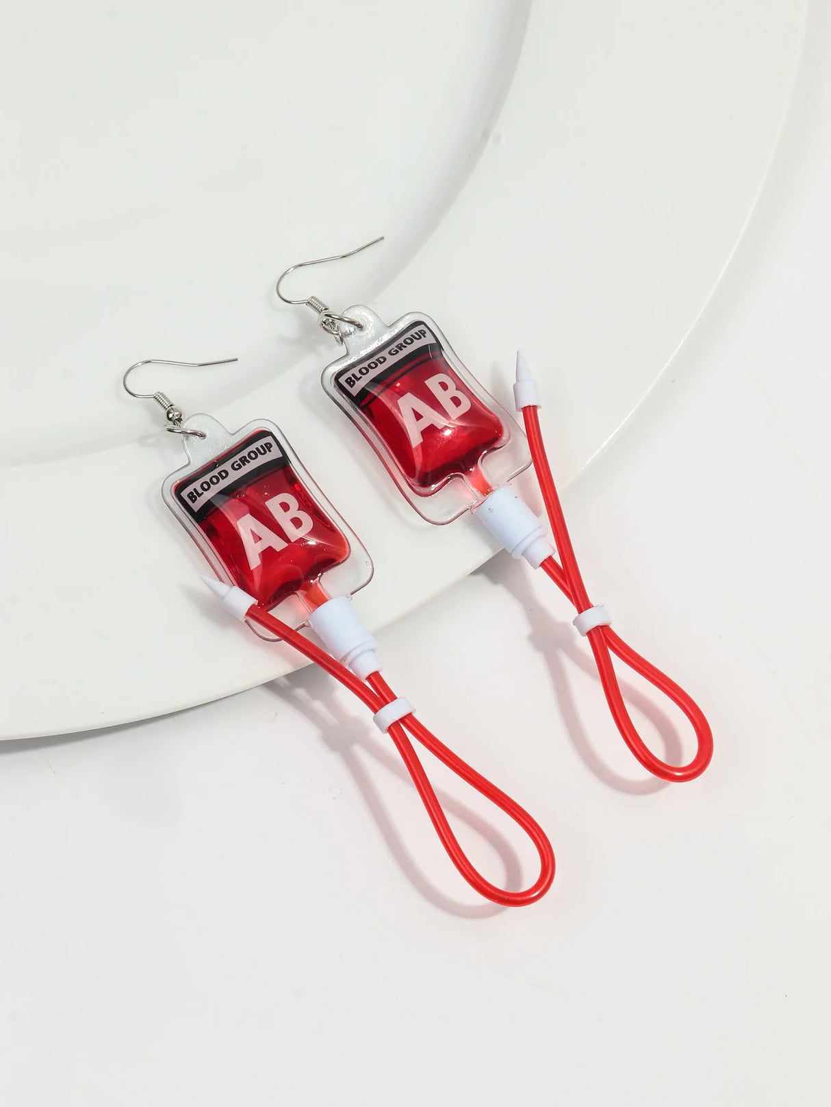 イベント・ハロウィングッズ|仮装用アクセサリー 血液バッグ型ピアス