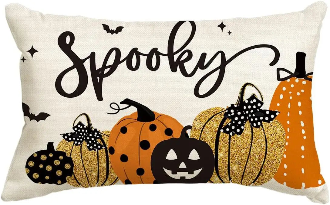 イベント・ハロウィングッズ|リネンクッションカバー30x50cm