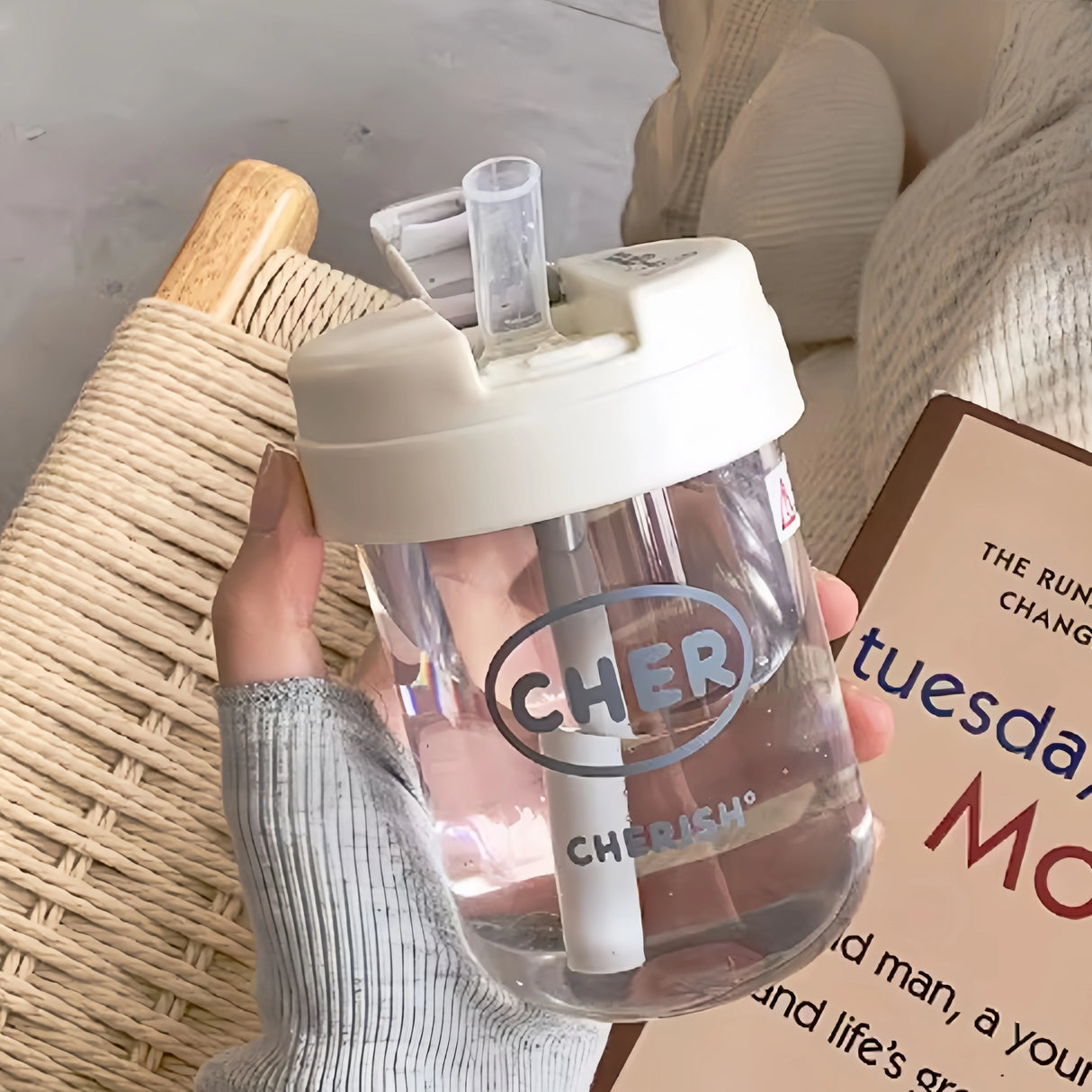 |イベント・ノベルティ用品 | かわいい子供用ストロー付きウォーターボトル |330ml