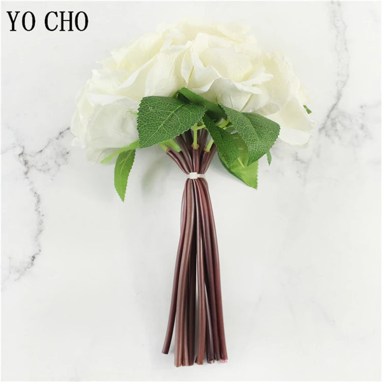 パーティー・インテリア装飾| 造花ピオニー シルクフラワーブーケ(32c)