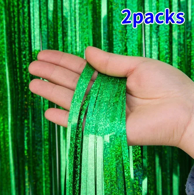 パーティー・インテリア用装飾 キラキラ!ホイル素材カーテン 誕生日用