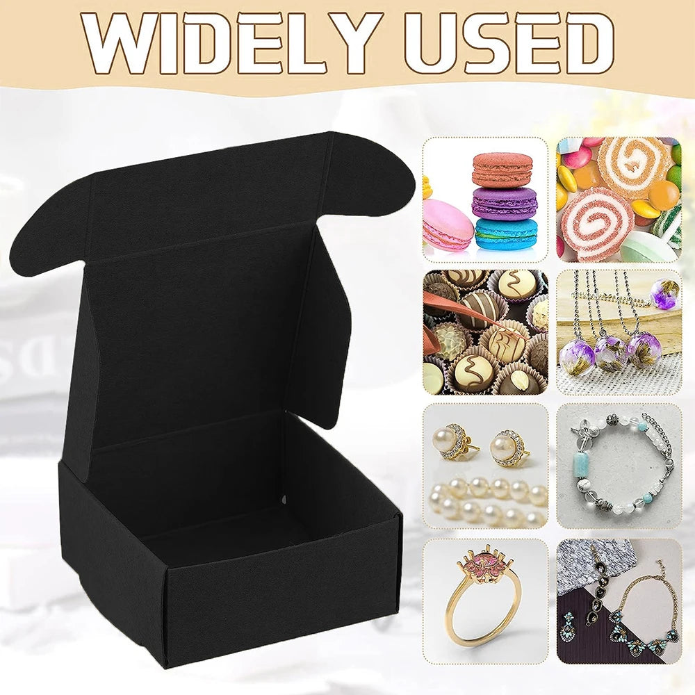 |イベント・ノベルティ用品 |クラフト紙ギフトボックス 10個セット | W5.5xH2.5xD5.5c