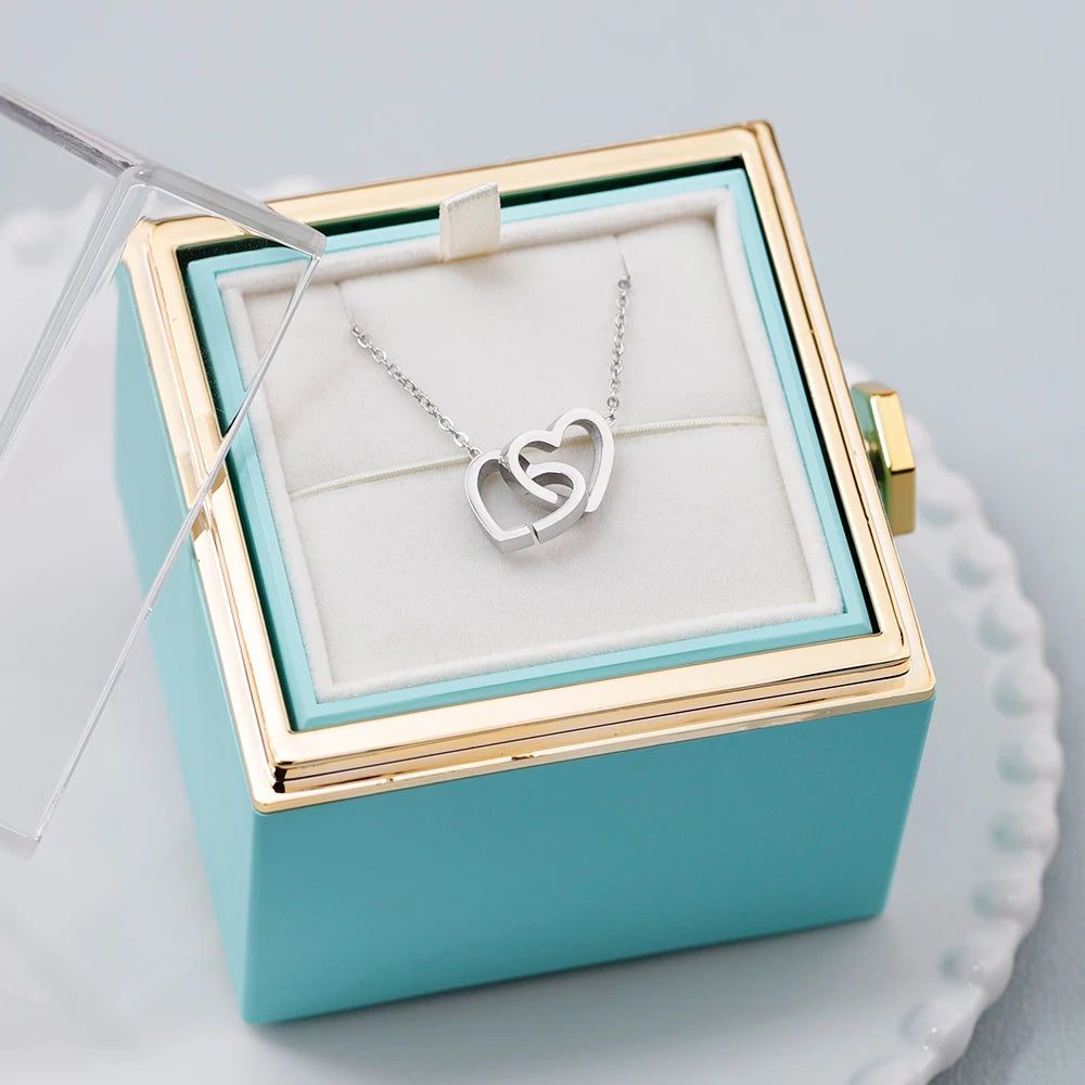 名入れハートペンダントネックレス ギフト用