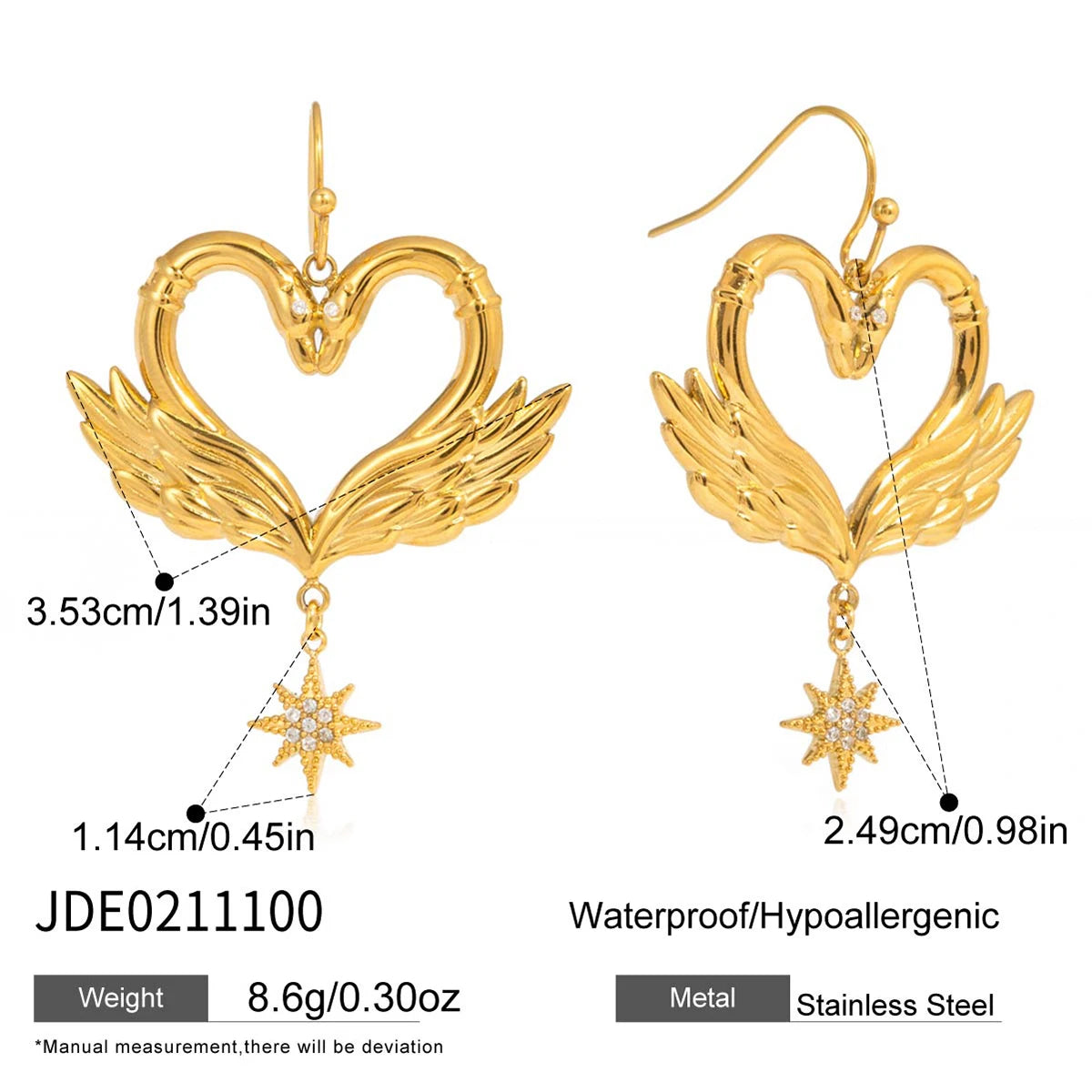 ロマンティック スワンジュエリーセット レディース