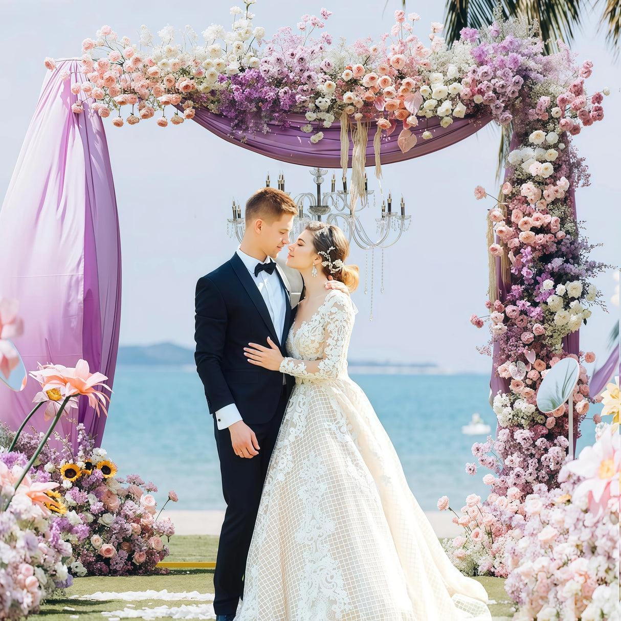 イベント・パーティー装飾 メタル製スクエア型デコレーションフレーム 3サイズ展開