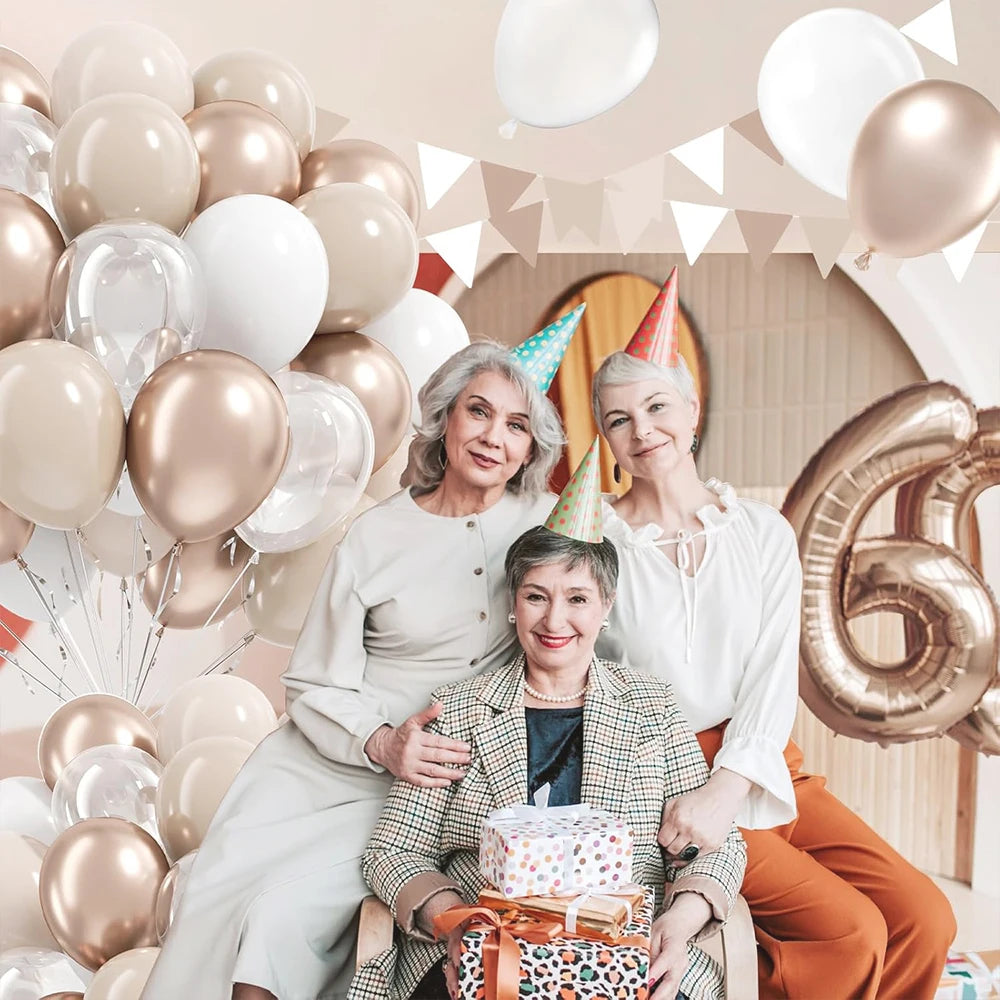 イベント・バルーン装飾 |シャンパンゴールドバルーンセット | 30個