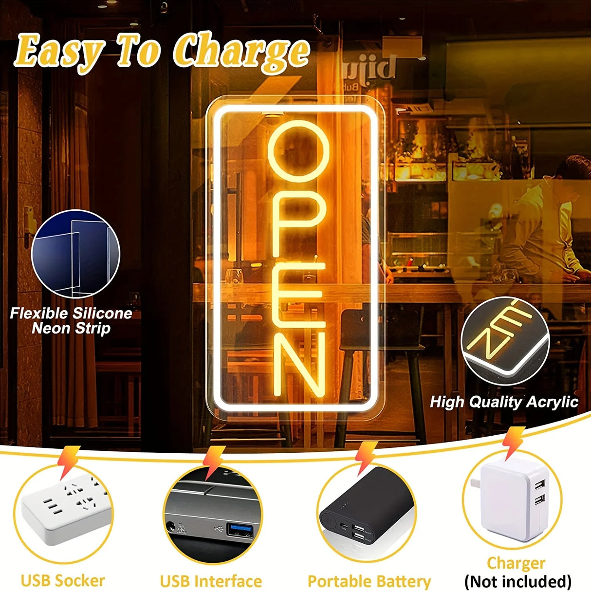 クラブ&カフェ用LEDネオンサイン(ネオン看板)