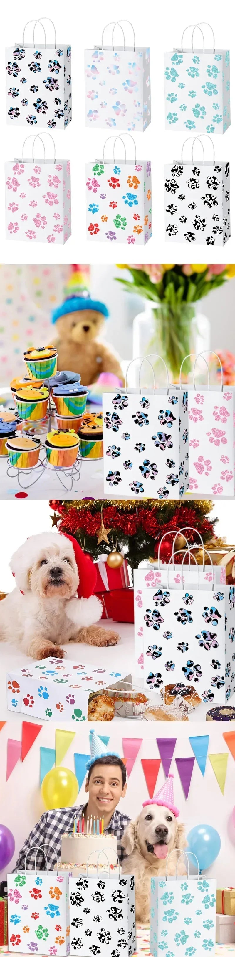 |ノベルティ用品 | アニマルパターンプリントギフトバッグ | 16 x22x8c