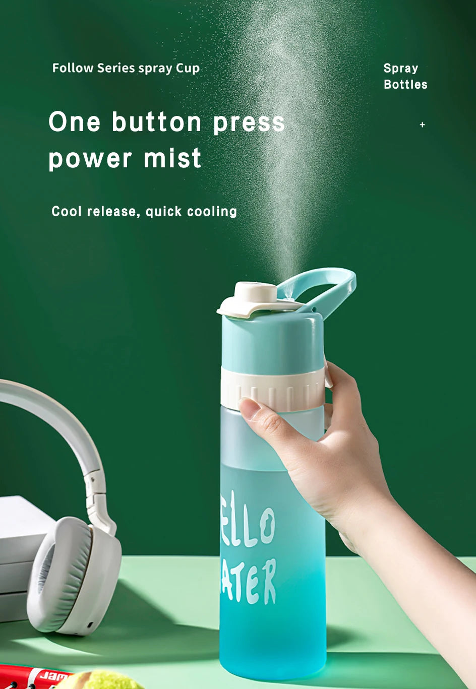 |イベント・ノベルティ用品 |スプレーできる!ウォーターボトル | 650ml