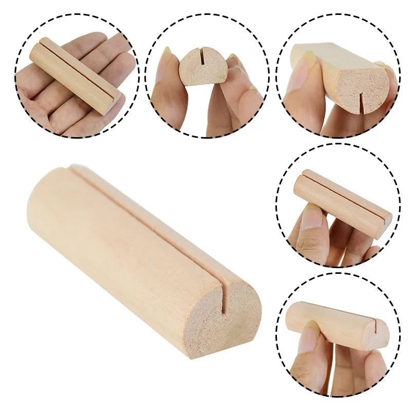 イベント・結婚式装飾|木製プレースカードホルダー 5/10個セット