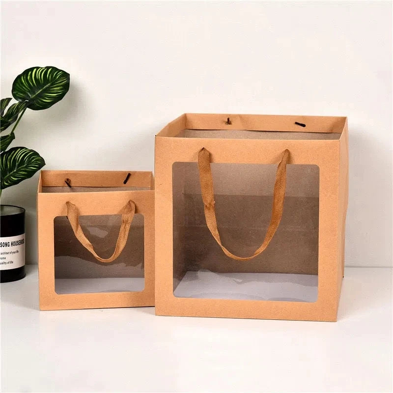 |ノベルティ用品 | 透明窓付きギフトバッグ | S/ M/ L