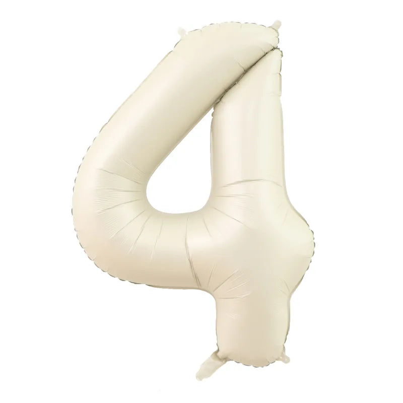 レトロカラー数字バルーン 40インチ