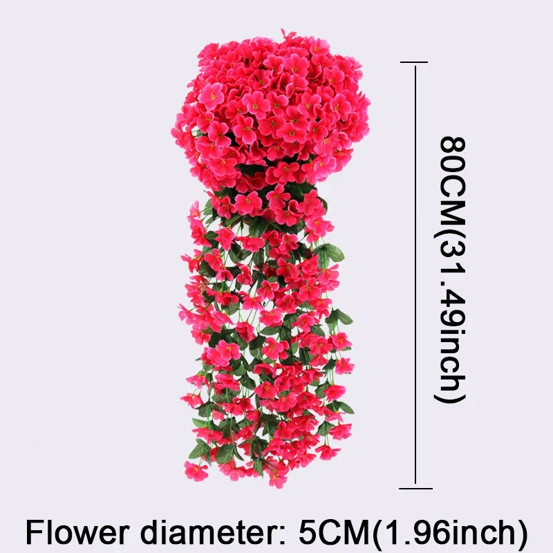 人工バイオレット 吊り下げフェイクフラワー