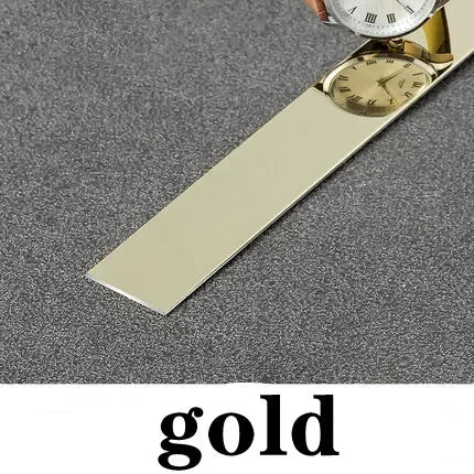 壁面装飾用 リアルなメタリックラインシート 幅1㎝~3㎝ ミラー仕上げ