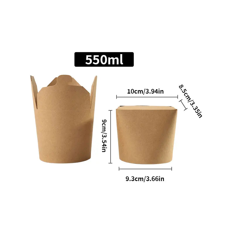 |イベント・ノベルティ用品 | 電子レンジ可 耐油クラフト紙フードBOX | 100/550/700ml