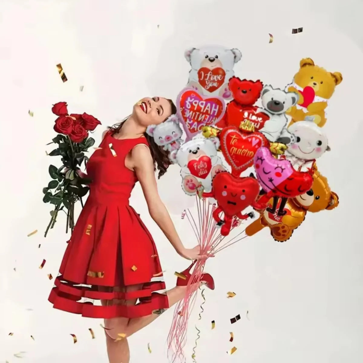 60インチ ラブテディベア型バルーン