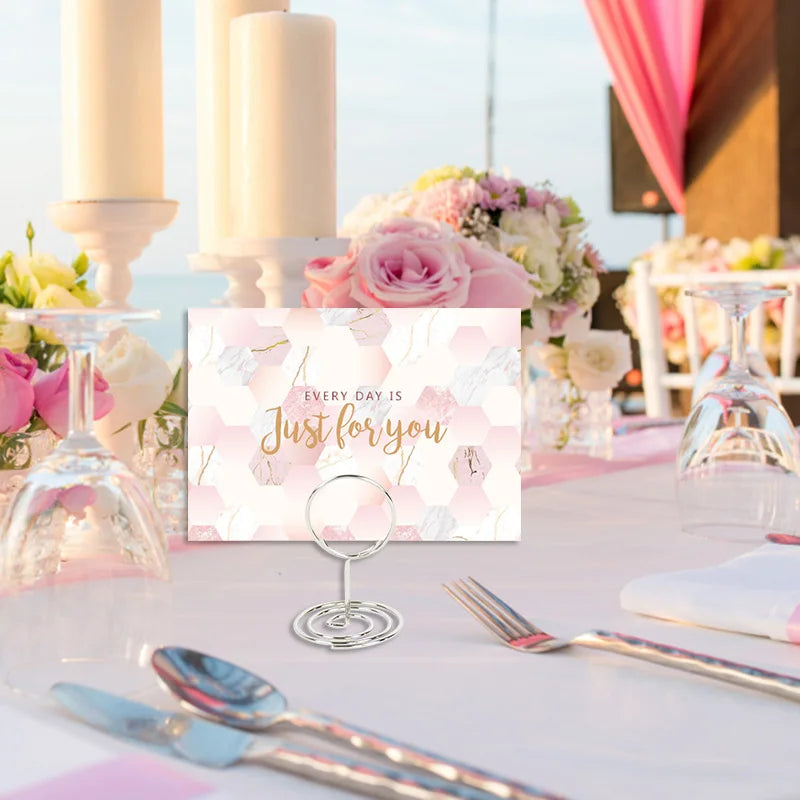 イベント・結婚式装飾|金属製プレースカードホルダー 10個セット