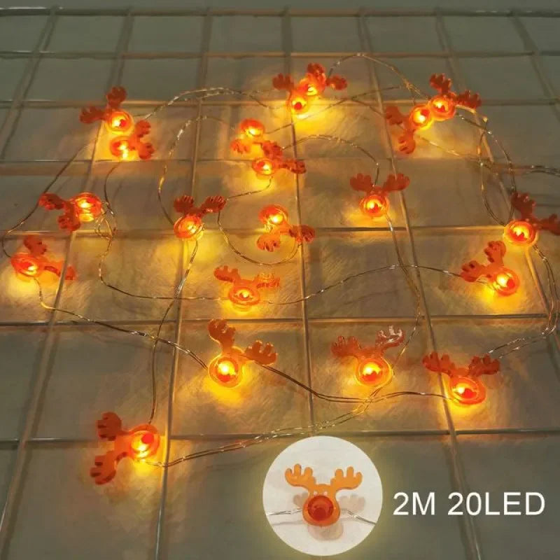 イベント・クリスマス装飾|LEDクリスマス柄ライト(2M)