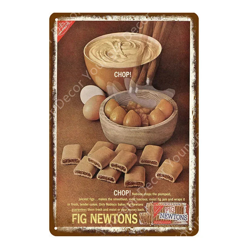 カフェ ヴィンテージブリキ看板