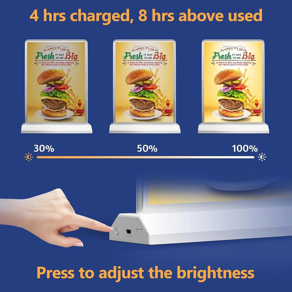 両面LEDライトボックスサインホルダー A4/A5