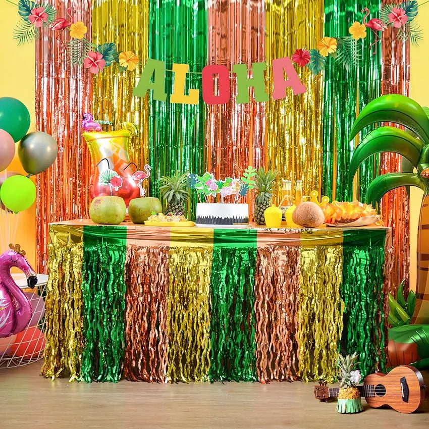 イベント・パーティーグッズ|ホイルフリンジカーテン6枚セット