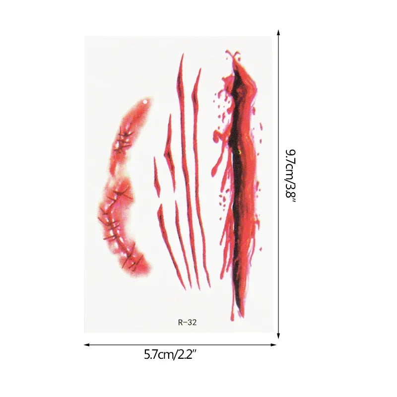 イベント・ハロウィングッズ|ハロウィン用防水タトゥーステッカー(30枚セット)