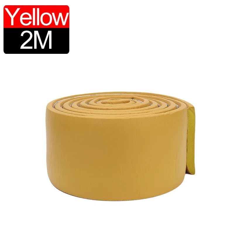 壁面衝撃吸収 幅木風粘着ボーダーシート 幅8㎝x200㎝ 厚さ10㎜