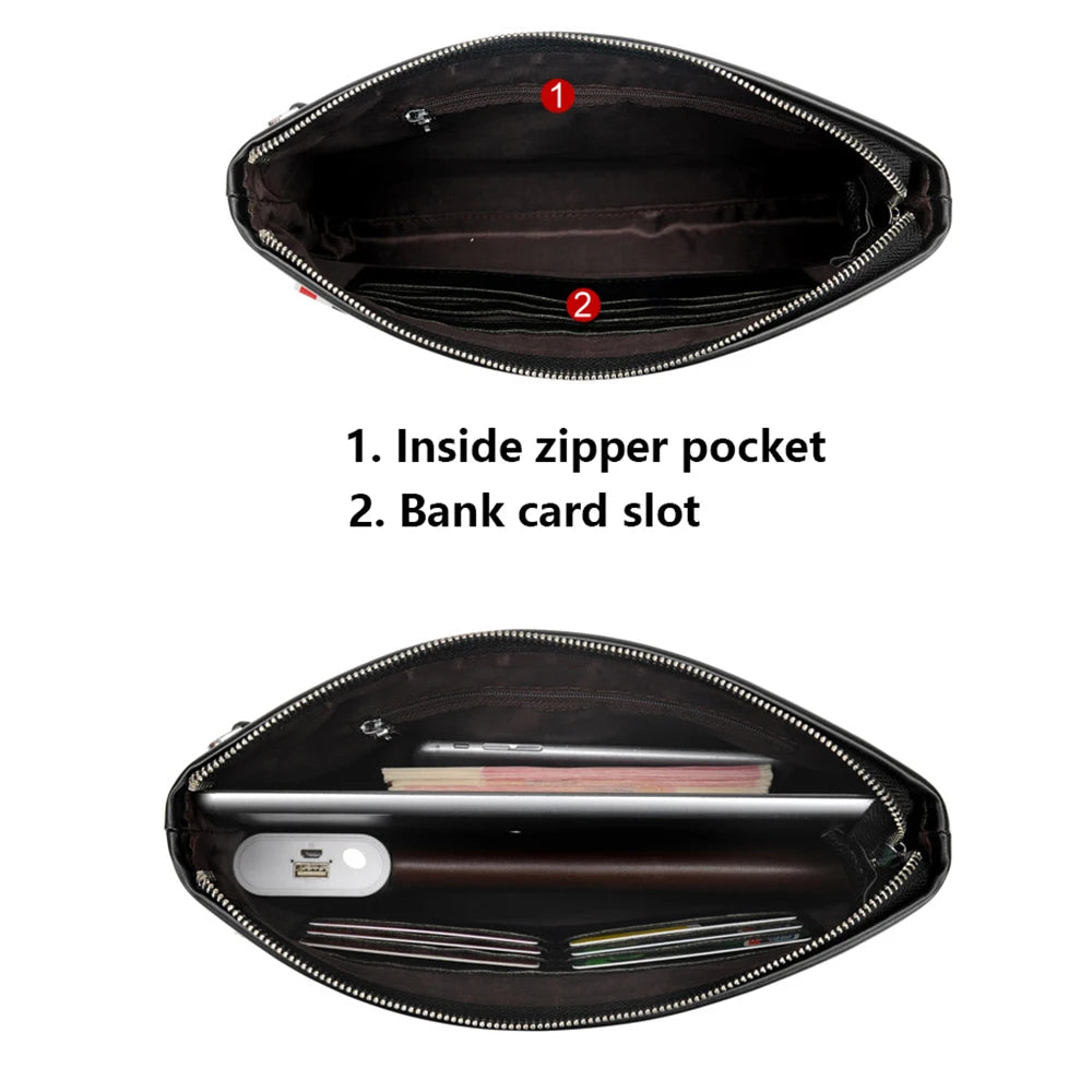 |イベント・ノベルティ用品 | PUレザークラッチバッグ | W25xH17xD2cm