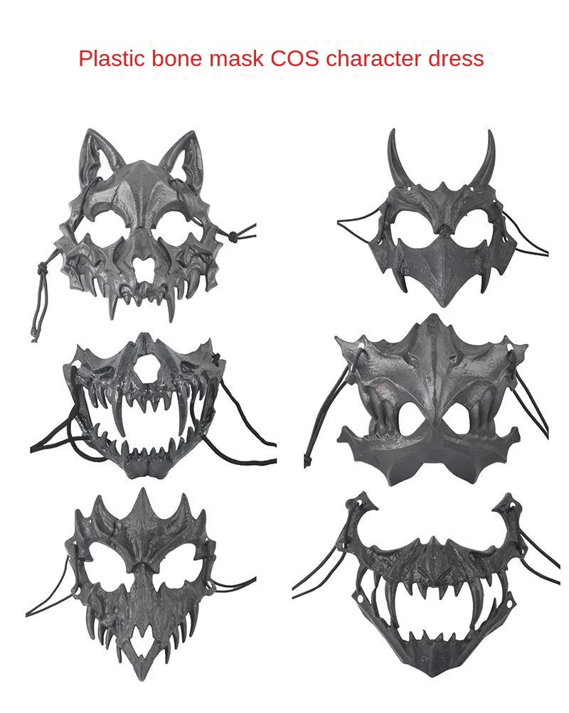イベント・ハロウィングッズ|ホラー系スカル型風マスク