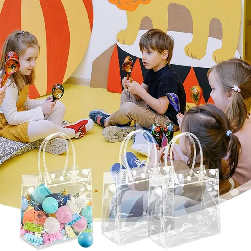 |イベント・ノベルティ用品 | 持ち手付き 透明バッグ 5〜30個