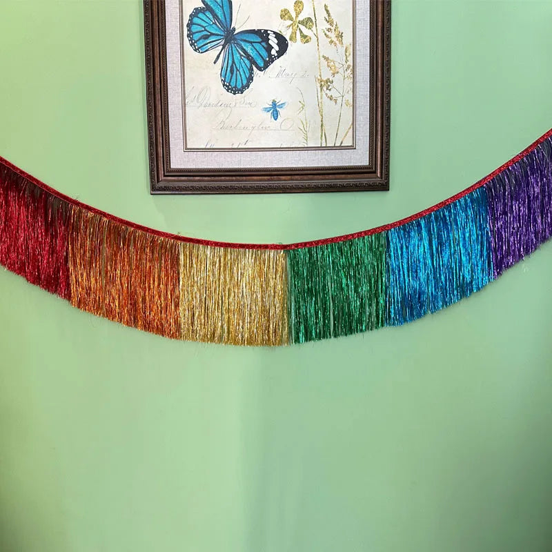 パーティー・インテリア装飾 誕生日用バナー フリンジガーランド 壁面装飾