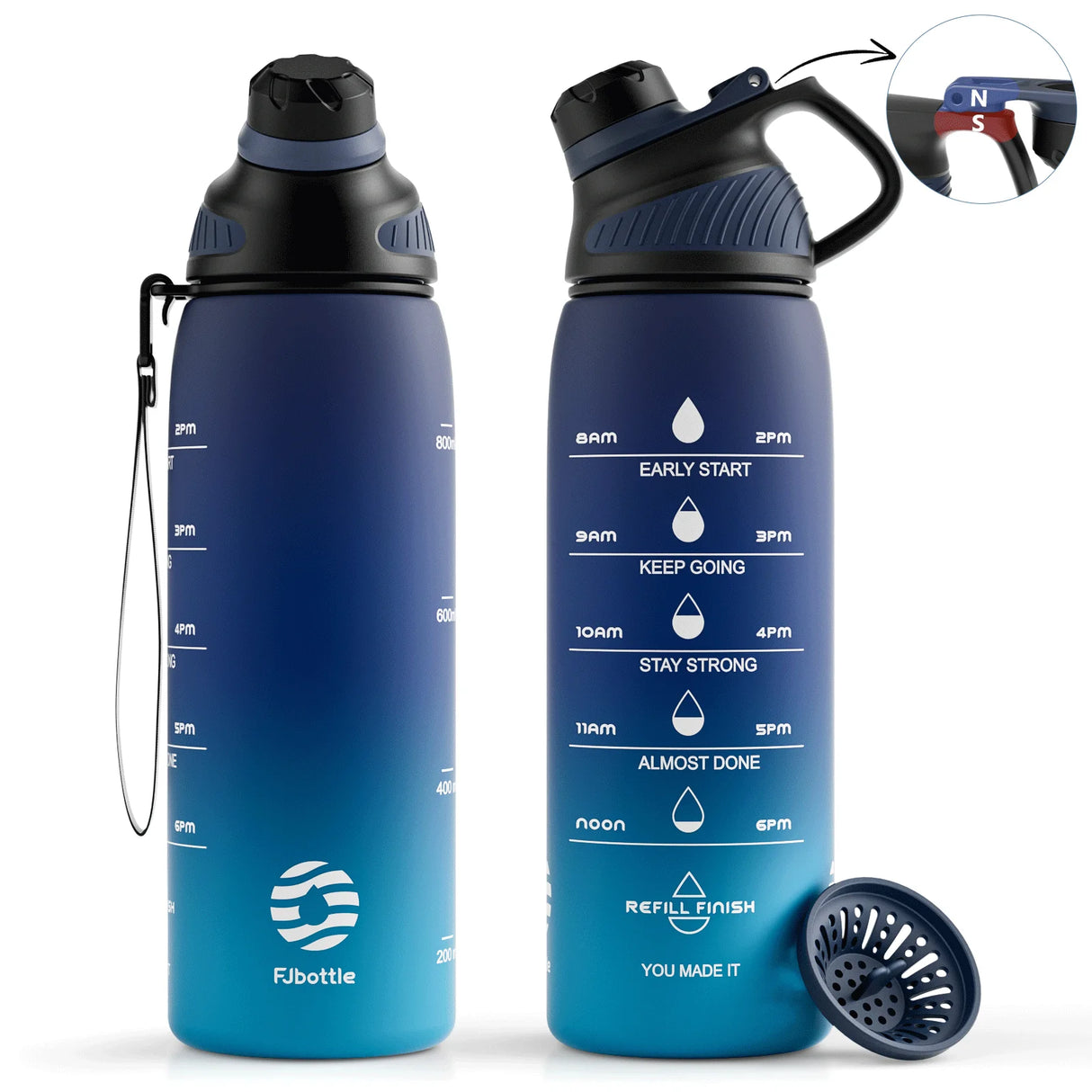 |イベント・ノベルティ用品 | マグネット蓋付きスポーツウォーターボトル |1000ml