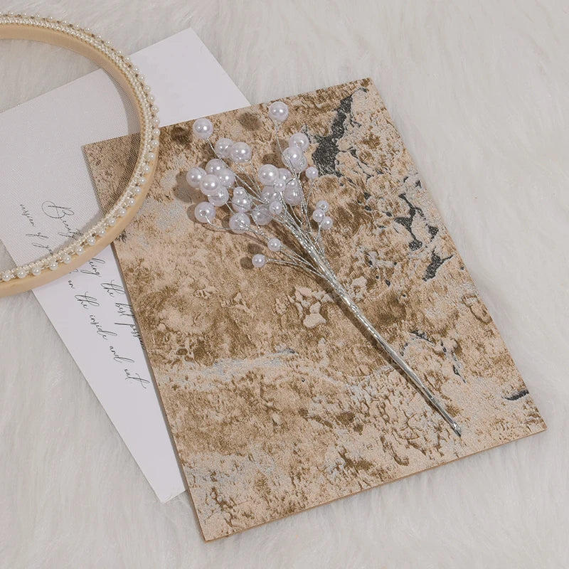 【パーティー・イベント装飾】 ミニパールフラワー造花ブーケ