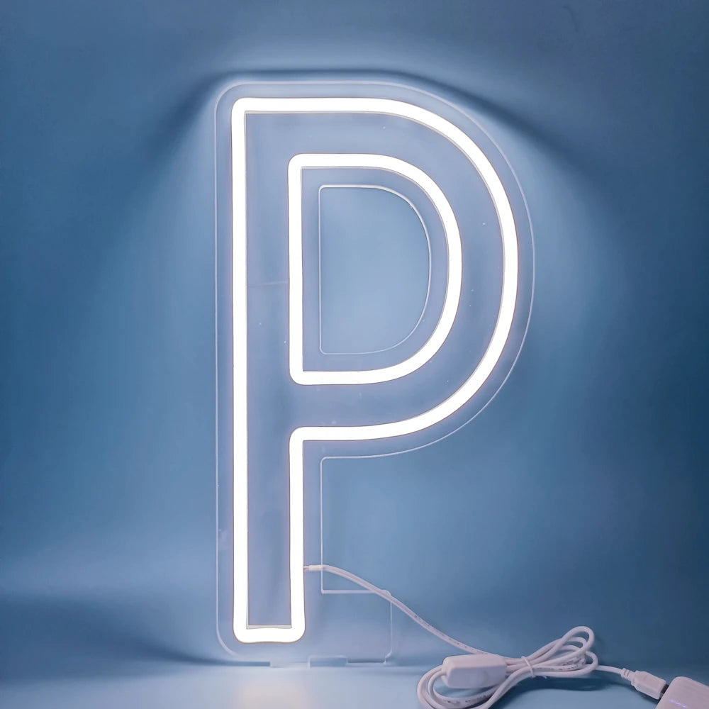 アルファベット型LEDライト USB電源タイプ