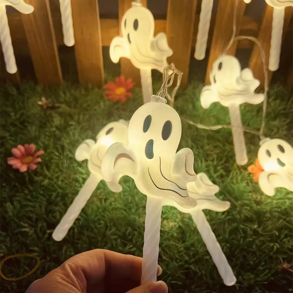 イベント・ハロウィン装飾|パンプキン・ゴースト型 LEDストリングライト