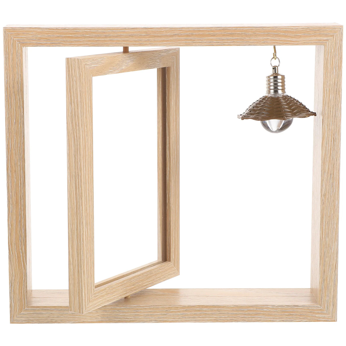 結婚式・インテリア装飾|木製回転フォトフレーム ランプ付き