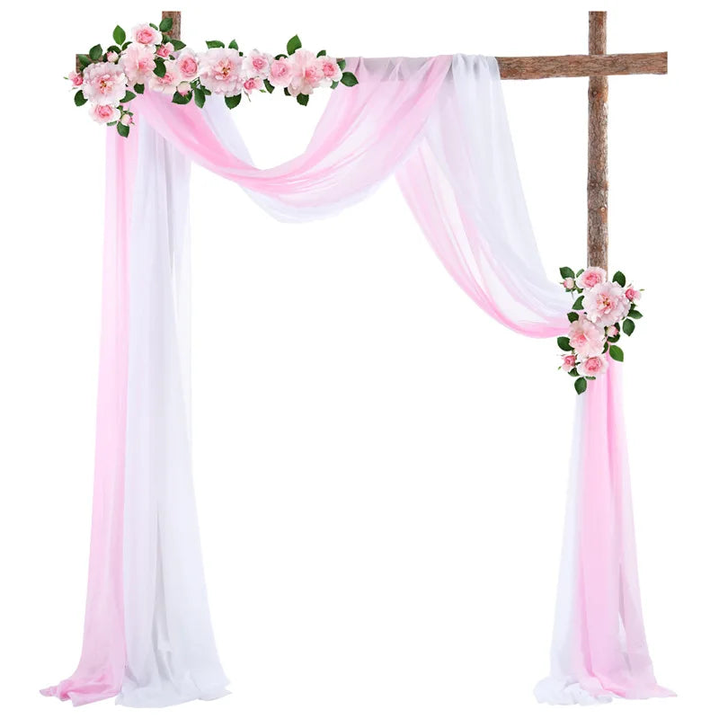 インテリア・パーティ装飾 | シフォン生地 カーテン | 全長6m/8m/10m