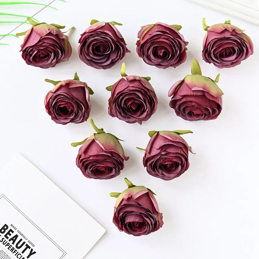 パーティー・インテリア装飾|シルク製造花ローズ50個セット