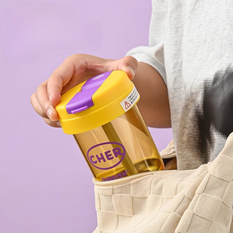 |イベント・ノベルティ用品 | かわいい子供用ストロー付きウォーターボトル |330ml