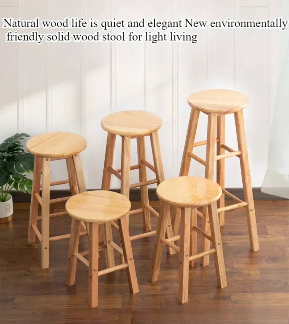 モダン無垢材ハイスツール バー・商業用