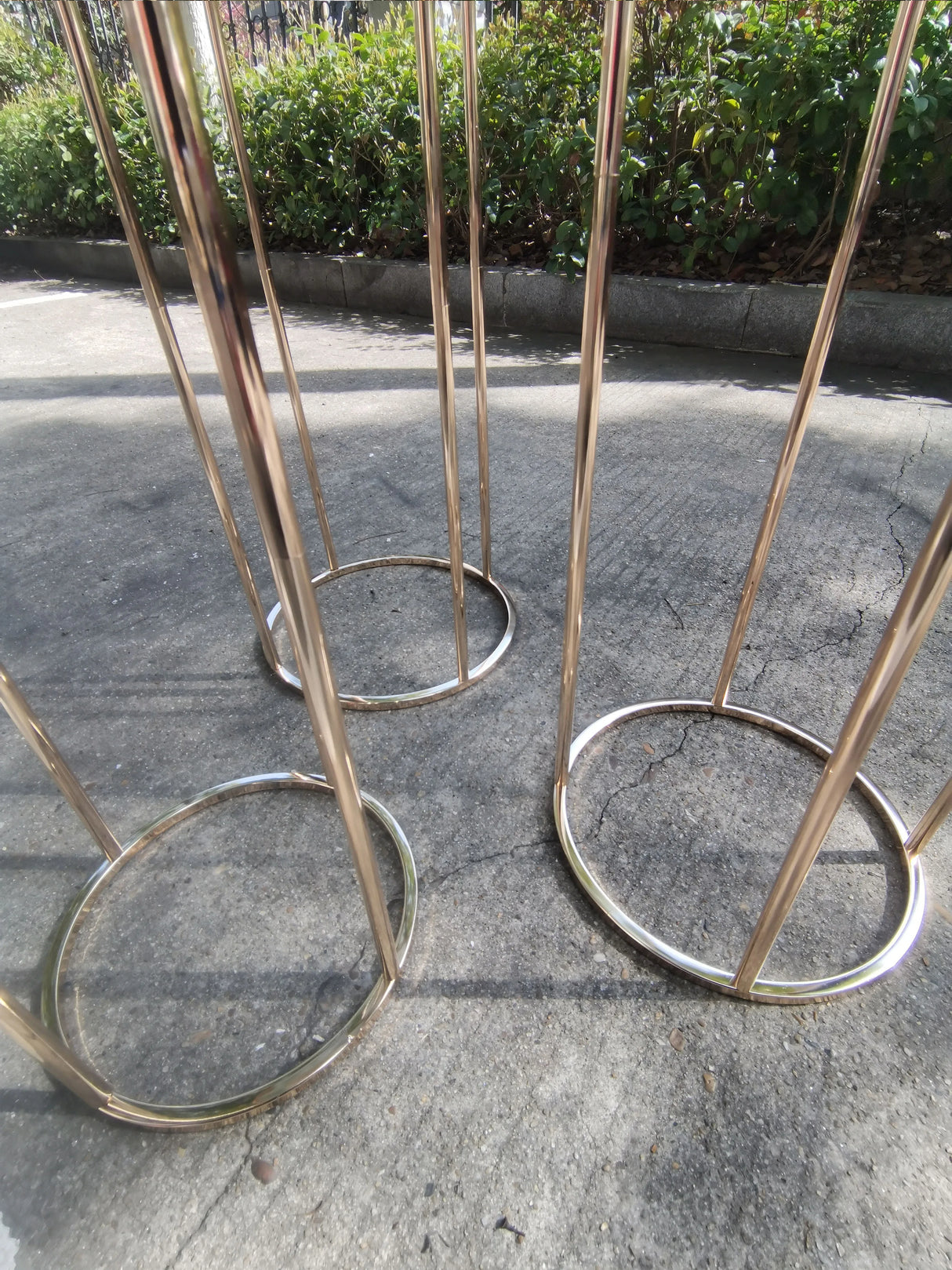 結婚式・インテリア装飾|ゴールドメタルフラワースタンド3ピースセット