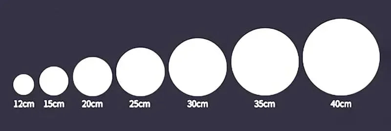 ソーラーライト|イベント・パーティー装飾|ソーラー式 LED防水ボールライト(直径:15㎝/20㎝/25㎝)