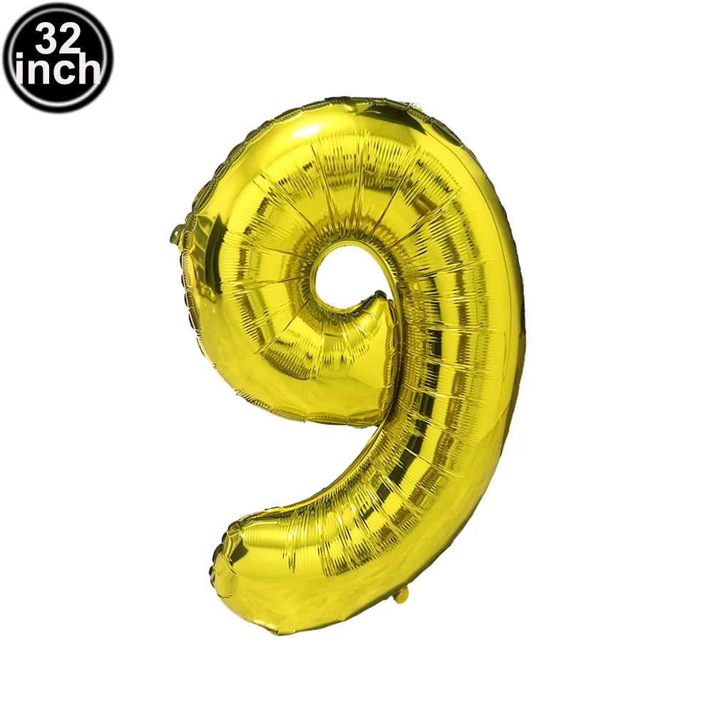 イベント・バルーン装飾 | マルチカラー数字バルーン