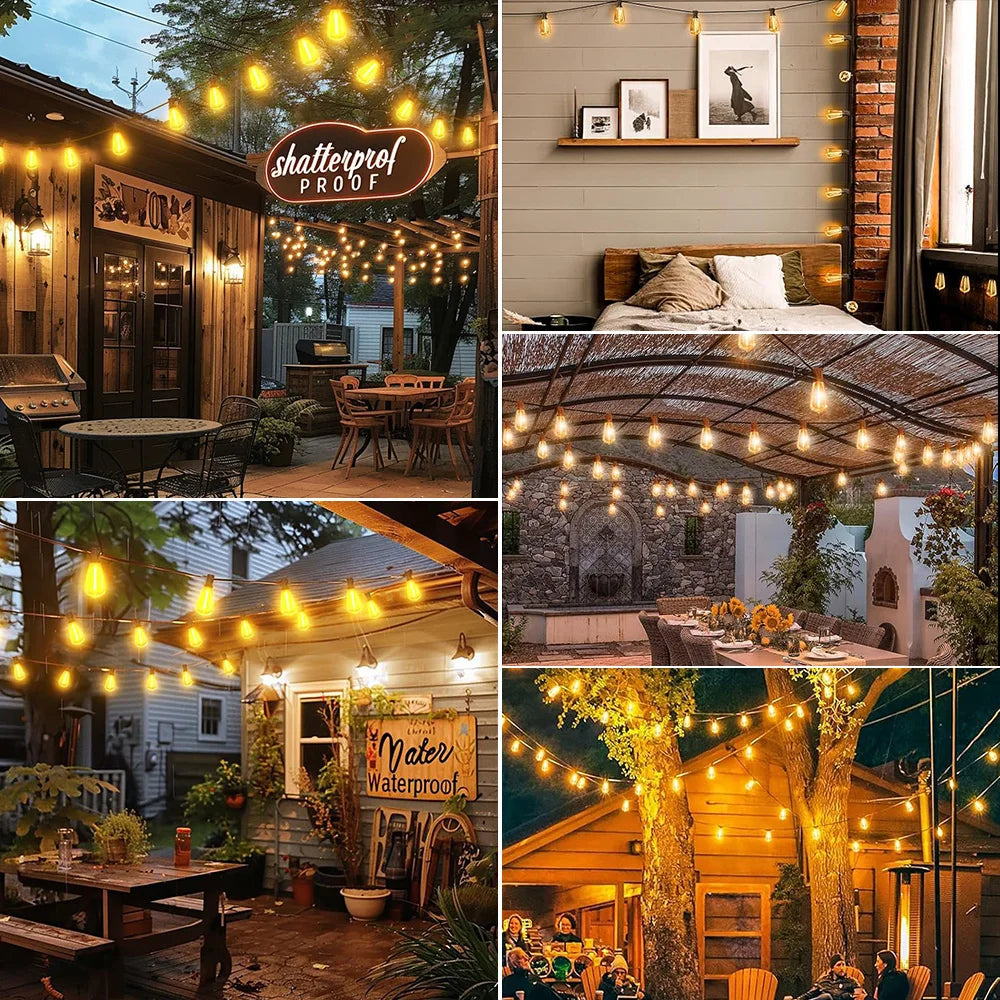 【屋外対応】ソーラーストリングライト ST38 LED