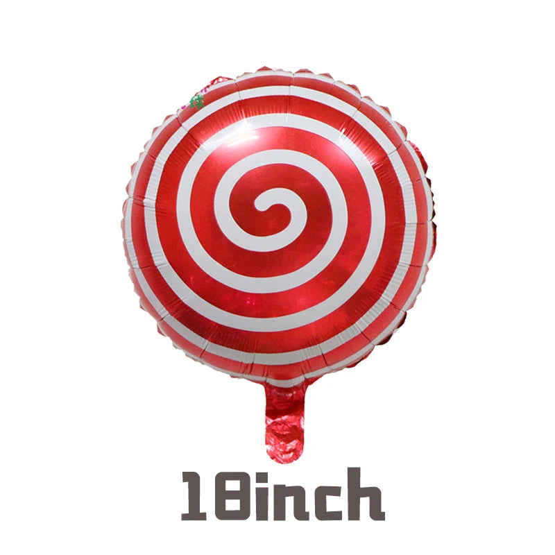 クリスマス用キャンディケインホイルバルーンセット